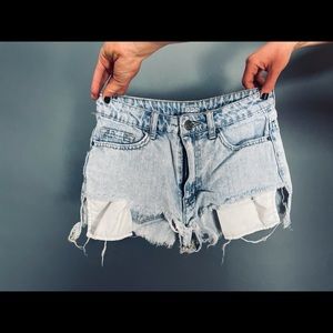 BDG High Rise Distressed Daisy Dukes